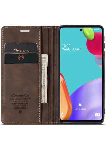 Samsung Galaxy Için Flip Case A52S 5g Manyetik Kapatma Darbeye Flip Kitap (Yurt Dışından)