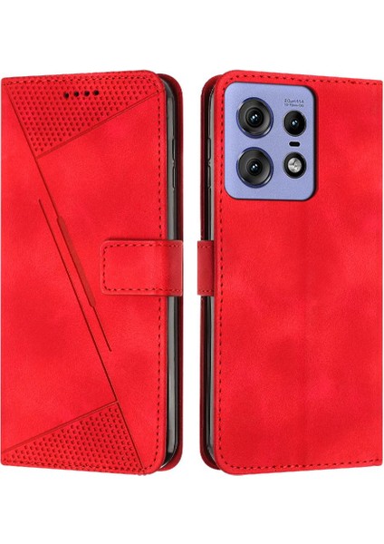 Motorola Moto Kenar 50 Pro Pu Deri Yan Toka Darbeye Dayanıklı (Yurt Dışından)