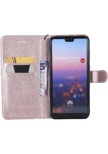 Huawei P20 Pro Için Flip Case Yüksek Kalite Deri Iş Cüzdan Telefon (Yurt Dışından)