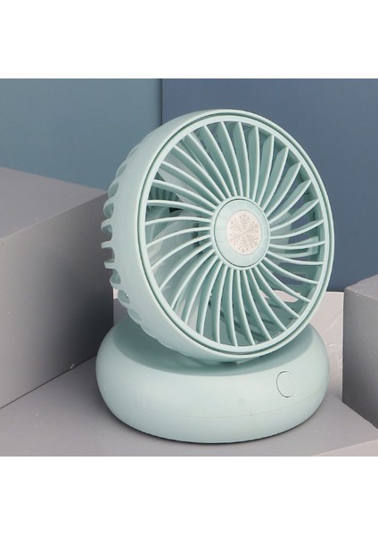 Masaüstü Şarj Edilebilir Küçük Elektrikli Fan Mavi (Yurt Dışından)