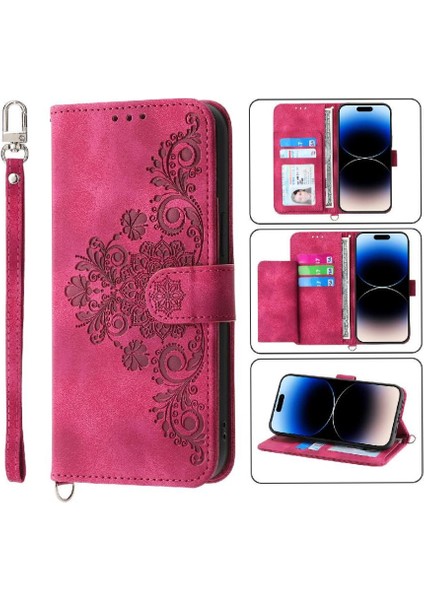 Xiaomi Redmi Için Flip Case 12 4g Bileklik Kabartmalı Darbeye Çoklu (Yurt Dışından)