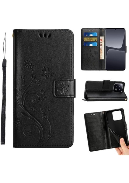 Xiaomi Redmi Not 13 4g Pu Deri Kickstand Manyetik Kart Için Filp Durumda (Yurt Dışından)
