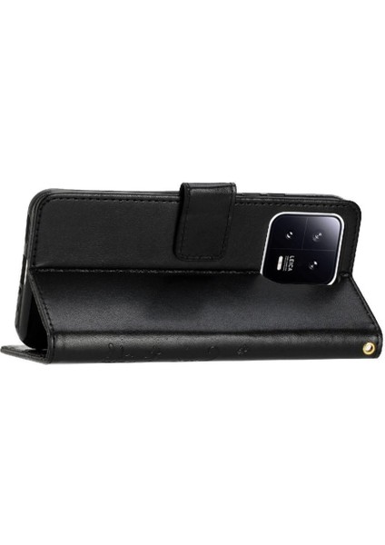Xiaomi Redmi Not 13 4g Pu Deri Kickstand Manyetik Kart Için Filp Durumda (Yurt Dışından)