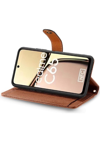 Realme C65 Aşk Fermuar Cüzdan Deri Kılıf Için Flip Case Darbeye (Yurt Dışından) modelleri