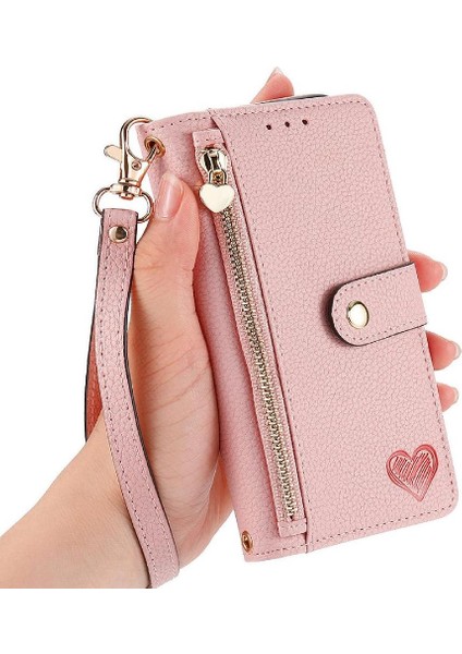 Realme C65 Aşk Fermuar Cüzdan Deri Kılıf Için Flip Case Darbeye (Yurt Dışından) fiyatları
