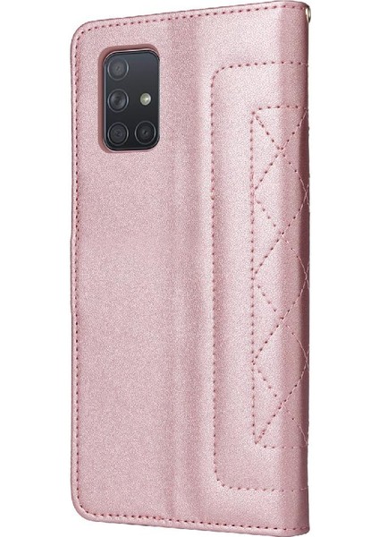 Samsung Galaxy A71 Için Flip Case Darbeye Basit Iş Cüzdan Kılıf (Yurt Dışından) indirimleri