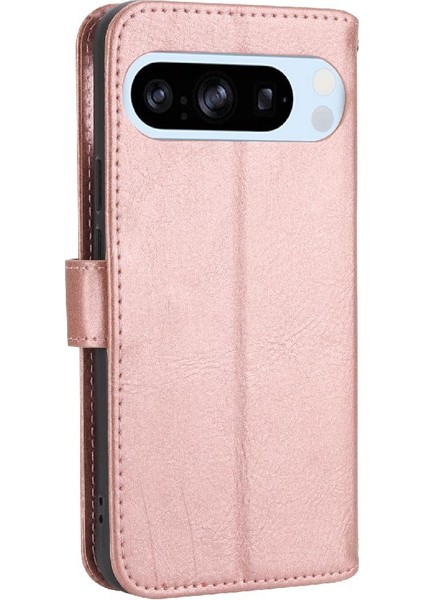 Google Piksel 9 Kart Tutucu Kayış Manyetik Kapatma Kickstand Için Flip Case (Yurt Dışından)