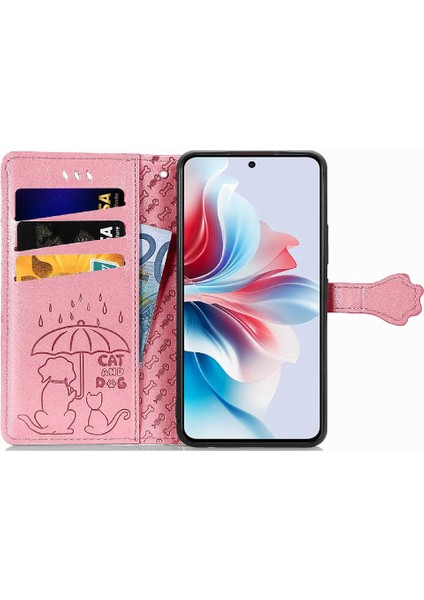 Oppo Için Kılıf Oppo 11 F 5g Kısa Kayış Kapak Çevirin Karikatür Hayvanlar Deri (Yurt Dışından) fiyatları