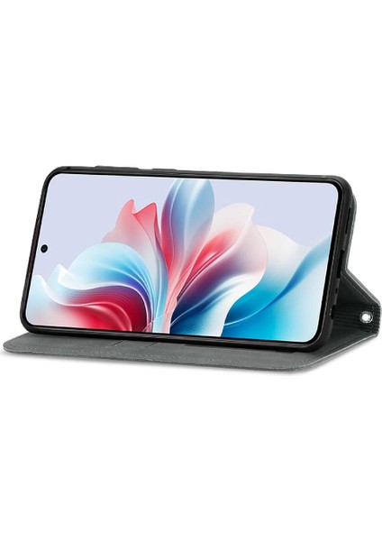 Oppo Flip 11F 5g Için Flip Case Darbeye Cüzdan Deri Kılıf Kapak Çevirin (Yurt Dışından)