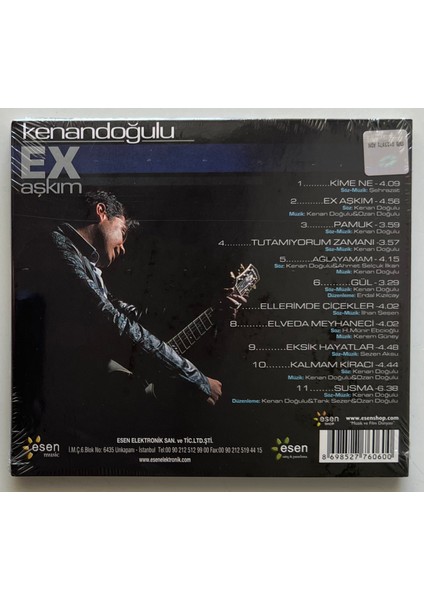 Kenan Doğulu Ex Aşkım CD (Jelatininde Sıfır Orjnal Dönem Baskı Cd) fiyatları