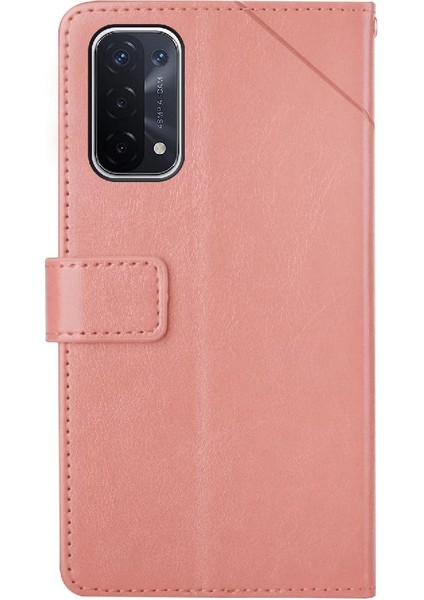 Oppo A54 5g Telefon Kılıfı Için Kılıf Deri Cüzdan Kickstand Dayanıklı Tpu Kabuk (Yurt Dışından)