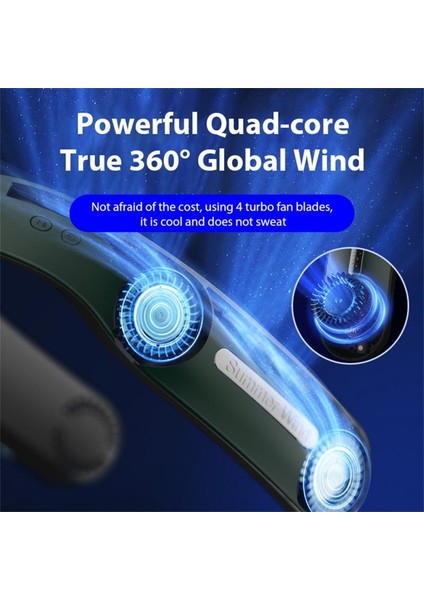 Tembel Asma Boyunlu Fan, Mod: A306 Dört Çekirdekli 4000 Mah Yeşil (Yurt Dışından)