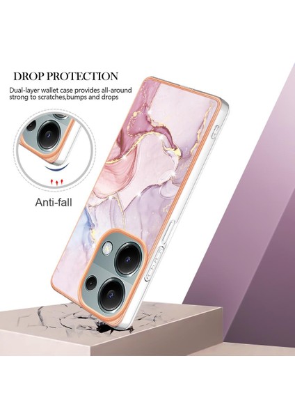 Xiaomi Poco M6 Pro 4g Koruma Için Kılıf Ince Tpu Mermer Desen Yumuşak (Yurt Dışından) modelleri