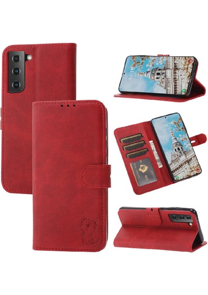 Samsung Galaxy S23 Manyetik Kapatma Için Cüzdan Durumda Tüm Yuvarlak Koruma (Yurt Dışından)