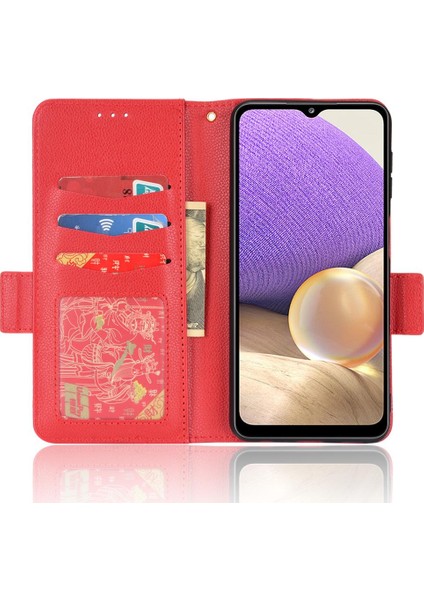 Samsung Galaxy A32 4g Manyetik Pu Deri Kart Yuvaları Tutucu Yan (Yurt Dışından) fırsatları