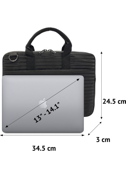 Licht Vegan Deri 13"- 14.1" - 15.6" - 16,1" Evrak Laptop Notebook MacBook Bilgisayar Çantası