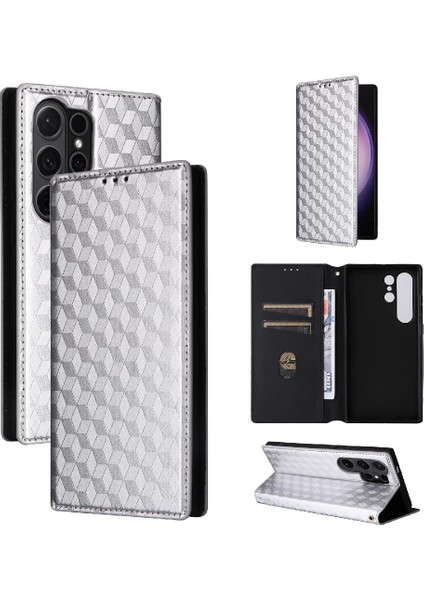 Samsung Galaxy S24 Ultra Pu Deri Manyetik Kapatma 3D Desen (Yurt Dışından) fırsatları
