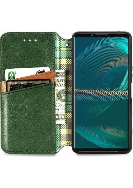 Sony Xperia 5 Iıı Flip Kapak Için Kılıf Moda Tasarımı Zarif Iş (Yurt Dışından) indirimleri