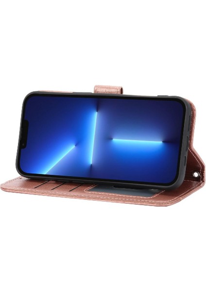 Iphone 14 Için Flip Case Pro Kart Tutucu Anti Scratch Kickstand Manyetik (Yurt Dışından)