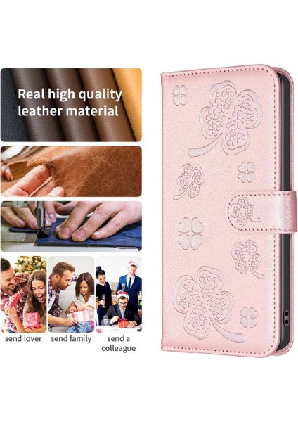 Xiaomi Poco M6 4g Iş Ekleme Yonca Çok Renkli Cüzdan Için Flip Case (Yurt Dışından)