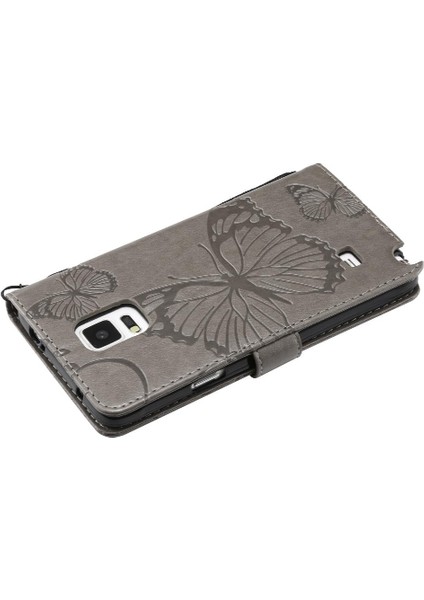 Samsung Galaxy Not 4 Için Kılıf Pu Deri Flip Kickstand Darbeye Kapak (Yurt Dışından)