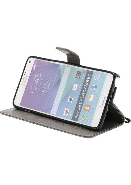 Samsung Galaxy Not 4 Için Kılıf Pu Deri Flip Kickstand Darbeye Kapak (Yurt Dışından)