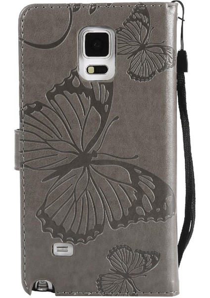 Samsung Galaxy Not 4 Için Kılıf Pu Deri Flip Kickstand Darbeye Kapak (Yurt Dışından)