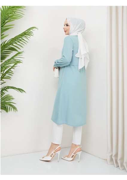 Medine Ipeği Tunik- Pudra