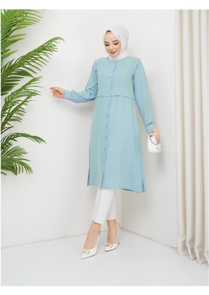 Medine Ipeği Tunik- Pudra