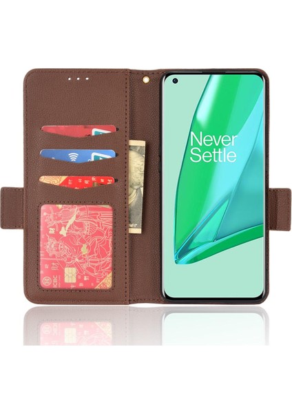 Oneplus 10 Için Kılıf Pro Pu Deri Yan Toka Manyetik Kart Yuvaları Tutucu (Yurt Dışından)