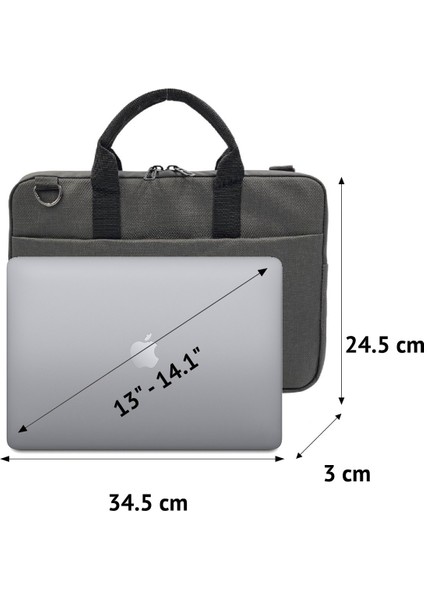 Licht Vegan Deri 13"- 14.1" - 15.6" - 16,1" Evrak Laptop Notebook MacBook Bilgisayar Çantası