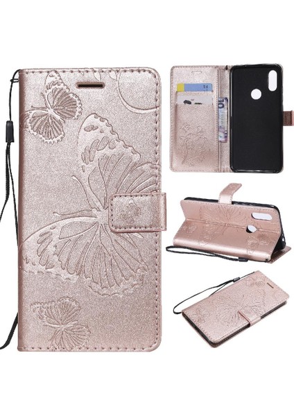 Xiaomi Redmi 7 Için Flip Case Manyetik Kapak Pu Deri Kart Yuvası ile Çevirin (Yurt Dışından)