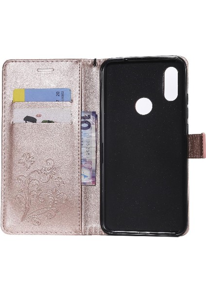 Xiaomi Redmi 7 Için Flip Case Manyetik Kapak Pu Deri Kart Yuvası ile Çevirin (Yurt Dışından)