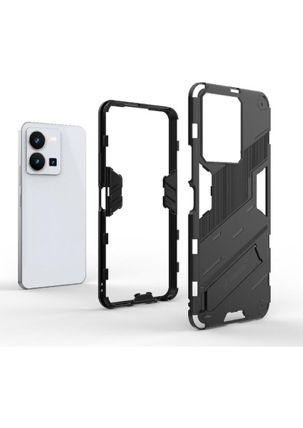 Vıvo Y35 5g Koruyucu Kapak Için Kılıf Kickstand Sağlam Askeri (Yurt Dışından) fiyatları