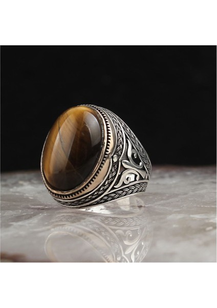 Kaplangözü Taşlı 925 Ayar Gümüş Yüzük