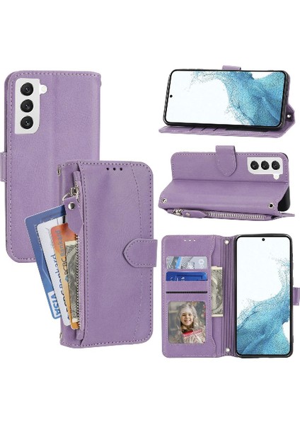 Samsung Galaxy S23 Manyetik Kapatma Pu Deri Kickstand Için Flip Case (Yurt Dışından)