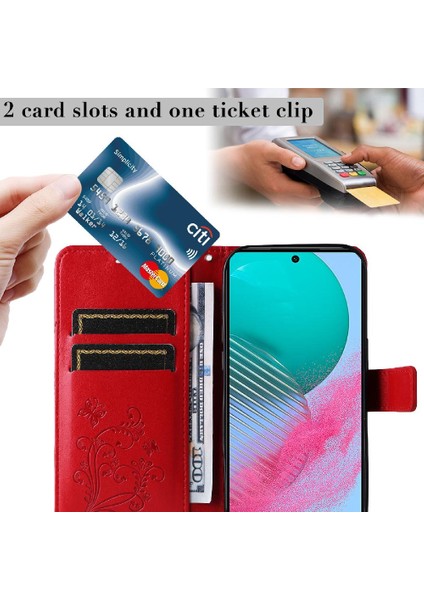 Samsung Galaxy M54 Flip Kickstand Için Kılıf Kart Yuvası Standı ile Darbeye (Yurt Dışından) indirimleri