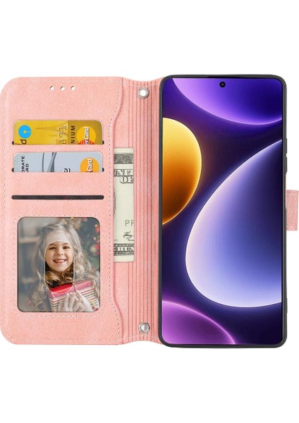 Xiaomi Redmi Not 12 Turbo Kayış Kart Tutucu Kickstand Pu Için Flip Case (Yurt Dışından)