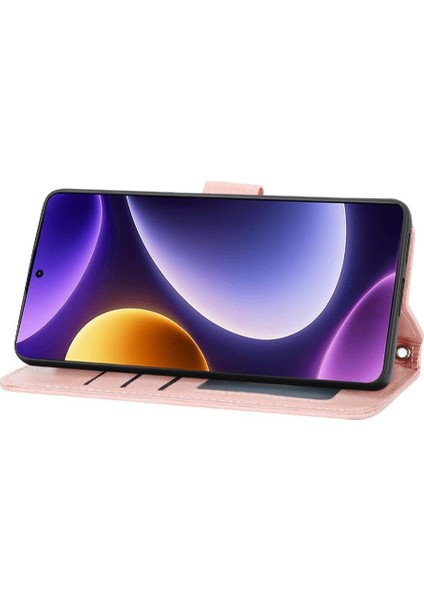 Xiaomi Redmi Not 12 Turbo Kayış Kart Tutucu Kickstand Pu Için Flip Case (Yurt Dışından)