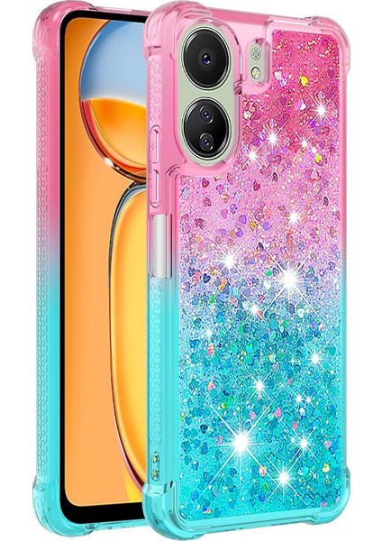 Xiaomi Redmi Için Kılıf Clear 4g Akan Sparkle Hareketli Kapak Temizle Tampon (Yurt Dışından)