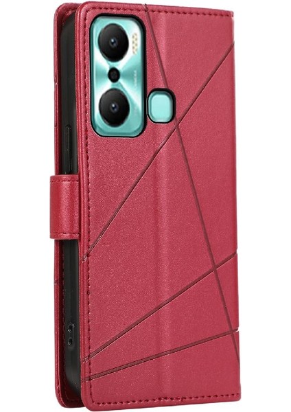 Infinix Sıcak 20 Oynamak Için Flip Case Üç Kart Yuvaları Darbeye Kickstand (Yurt Dışından)