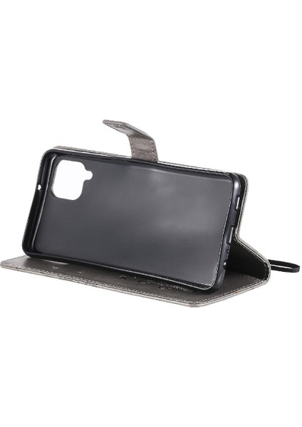 Kart Yuvası Standı Pu ile Samsung Galaxy A12 Darbeye Kapak Için Flip Case (Yurt Dışından) modelleri