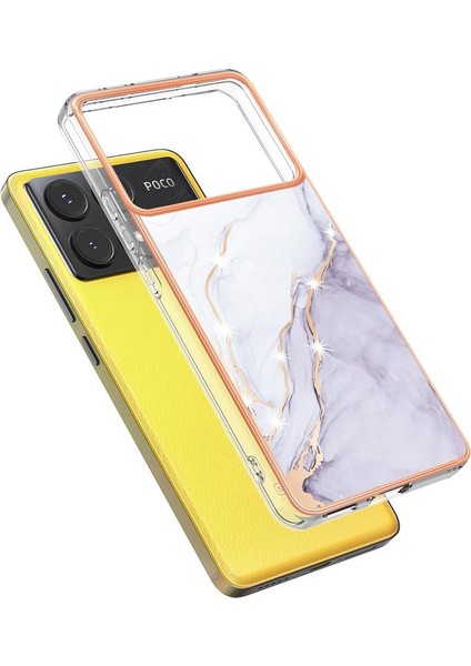 Xiaomi Poco X6 Pro Ince Tpu Koruma Mermer Desen Yumuşak Tampon (Yurt Dışından) fırsatları