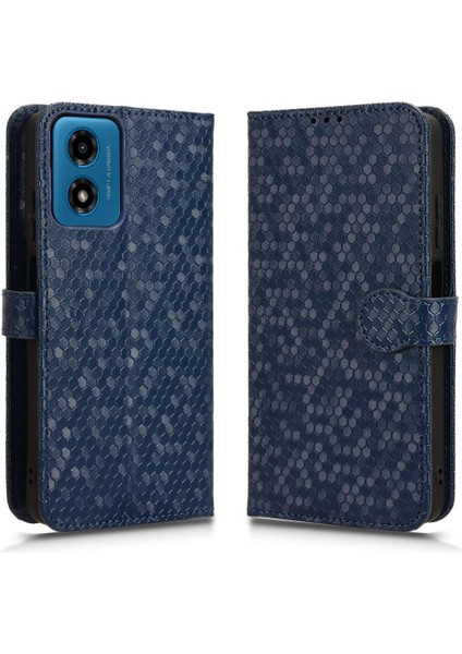 Motorola Moto G24 Manyetik Toka Deri Cüzdan Kapak Geometrik (Yurt Dışından)