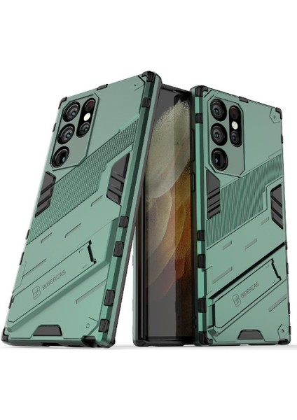 Samsung Galaxy S22 Ultra 5g Kickstand Sağlam Askeri Koruyucu Kılıf (Yurt Dışından)