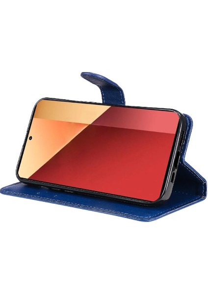 Xiaomi Poco M6 Pro 4g Için Flip Case Kart Yuvası ile Klasik Düz Renk (Yurt Dışından)