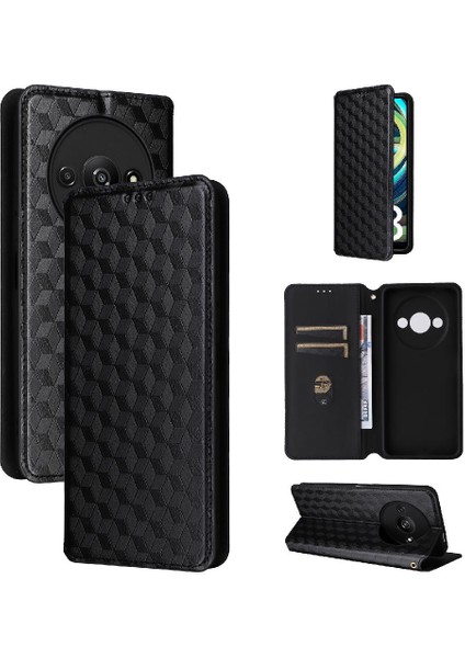 Xiaomi Redmi A3 Pu Deri 3D Desen Cüzdan Manyetik Kapatma (Yurt Dışından)