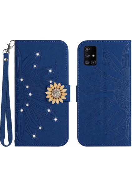 Samsung Galaxy A51 5g Telefon Kılıfı Için Kılıf Kart Tutucu Pu Deri Flip Tpu (Yurt Dışından)