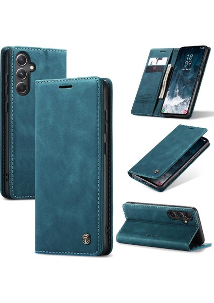 Samsung Galaxy S23 Fe 5g Için Flip Case Vintage Pu Deri Cüzdan Manyetik (Yurt Dışından)