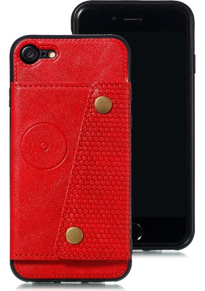 Iphone 8 Için Cüzdan Kılıf Cüzdan Kılıf Darbeye Koruyucu Kickstand Kart (Yurt Dışından) modelleri